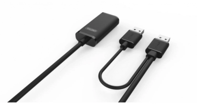 Aktívny USB 2.0 predlžovač 10m čierny