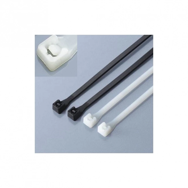 Nylonové sťahovacie pásky 200 x 2.5mm čierne