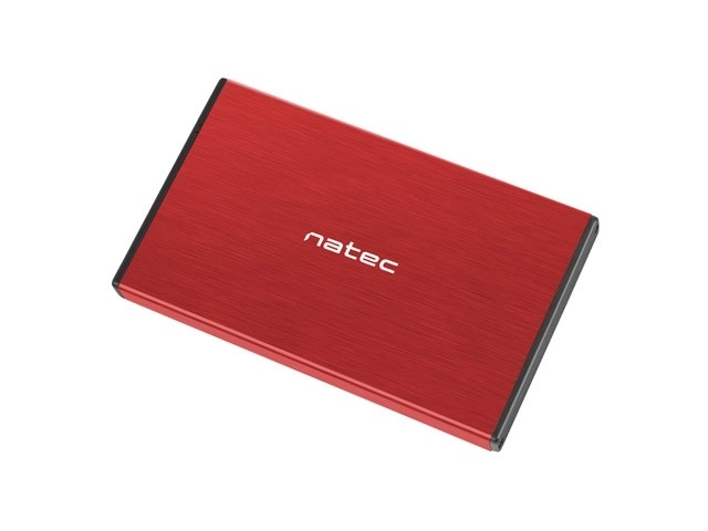 Externé puzdro na HDD/SSD Rhino Go 2,5 USB 3.0 červené