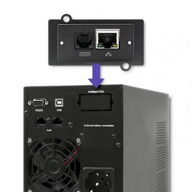 Záložný zdroj UPS na čisto sinusovú vlnu 1kVA 800W s LCD a USB
