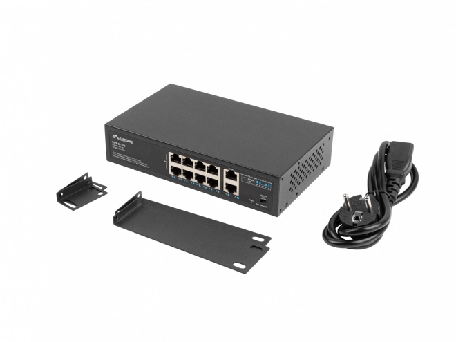 PoE+ prepínač pre rozšírené siete s 10 portami