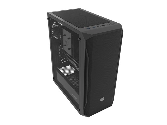 Herná skriňa Fury Shobo SH4F Midi Tower s oknom Čierna
