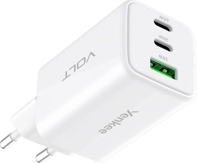 Nabíjačka do siete s 3 USB a 65W Power Delivery