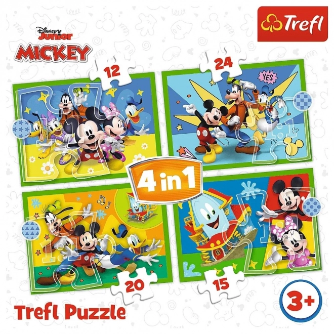 Trefl Puzzle 4v1 - Medzi priateľmi