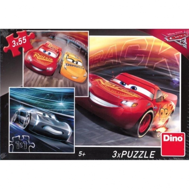 Autos Cars 3: Tréningové Puzzle 3x55 Dielikov