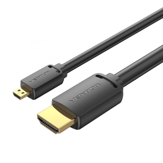 HDMI kábel Vention HDMI-D na HDMI-A, 1m, 4K 60Hz, čierny