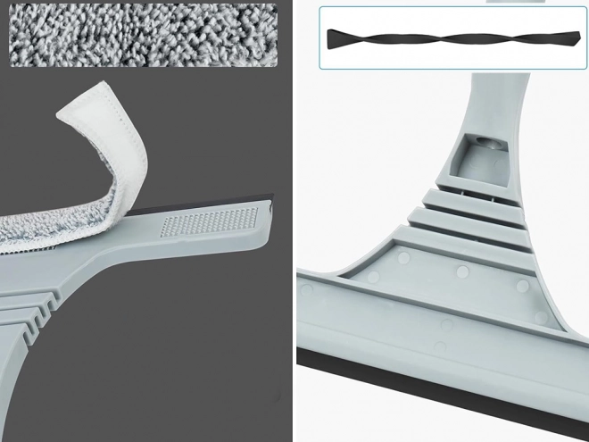 Umývacia stierka na okná s mikrofibrou, nastaviteľná dĺžka 160 cm, 2v1 set