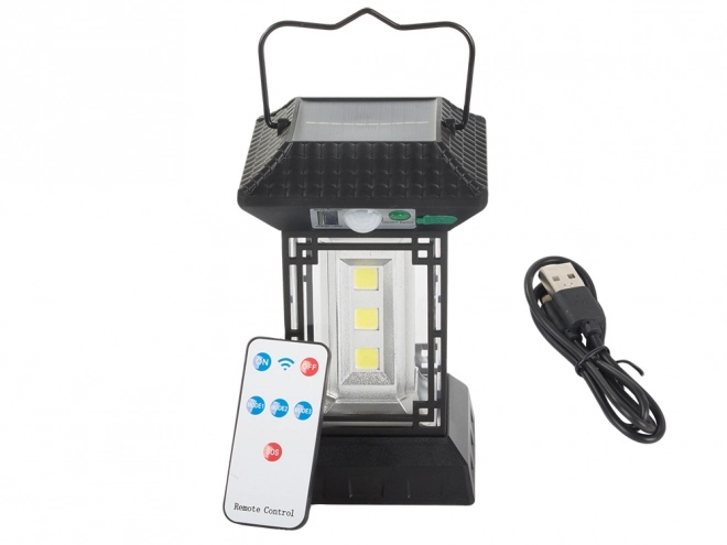 Solárna lampa s pohybovým senzorom a diaľkovým ovládaním