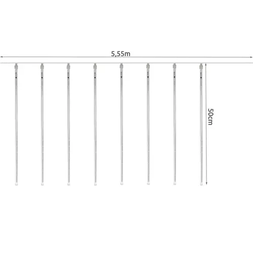 Svetelná girlanda Meteor - 36 LED 50 cm - studená biela