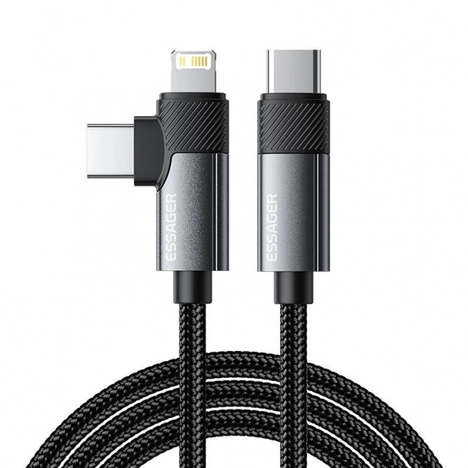 Kábel USB-C Essager 65W sivý