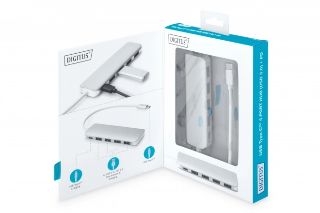 USB hub so 4 portami 3.0 SuperSpeed a Power Delivery