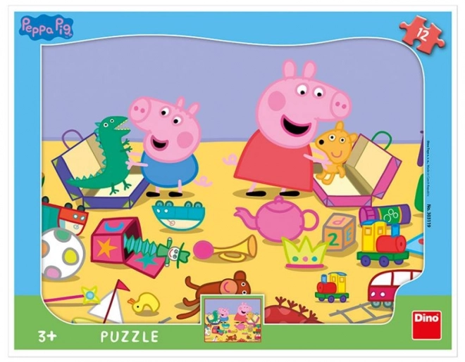 Puzzle Peppa Pig: Tvary 12 dielikov