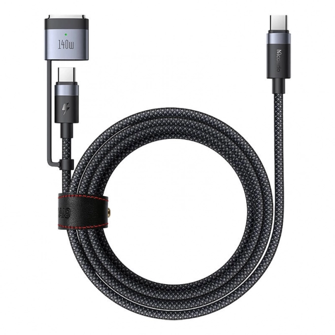 Nabíjací kábel USB-C na USB-C + MagSafe 3 2m čierny