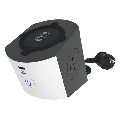 Inteligentná predlžovačka s indukčnou nabíjačkou USB A/C 2m