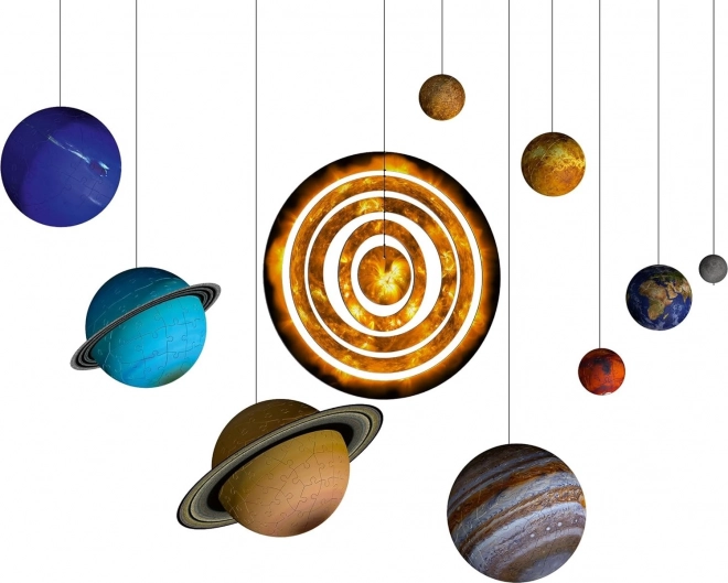 Planetárna sústava 3D 522 dielikov