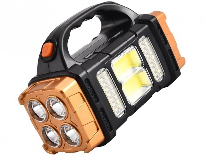 Prenosná solárna LED lampa s powerbankou