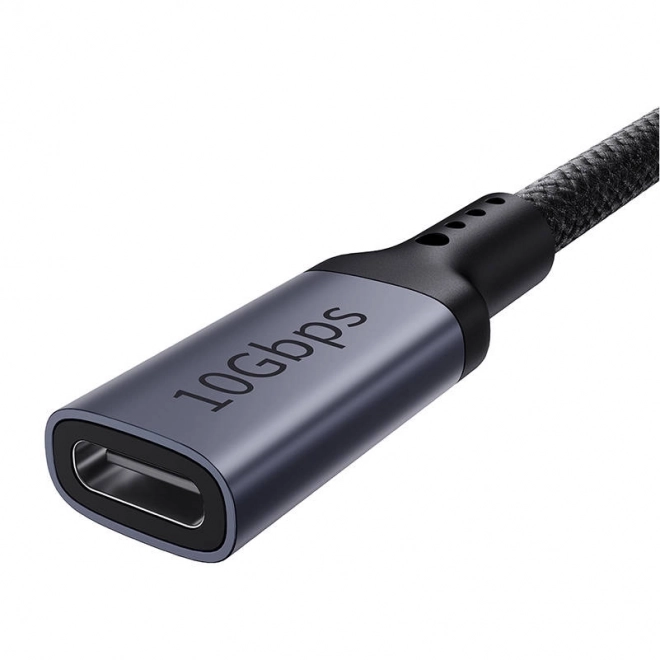 Predlžovací kábel Baseus USB-C samec-samica 10Gbps 1m čierny