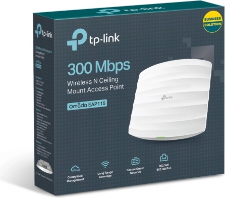 Bezdrôtový stropný prístupový bod N300 s PoE TP-Link Omada EAP115