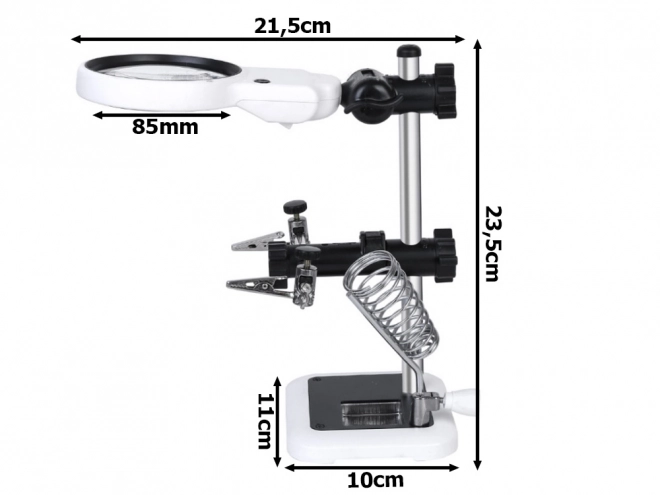Lupa s LED na pájenie