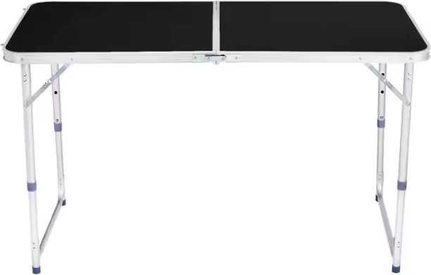 Skladací kempingový stôl s nastaviteľnou výškou 120x60 cm