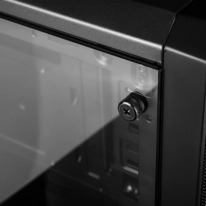 Skriňa pre PC Oberon Glass čierna