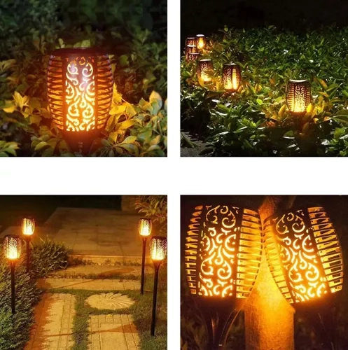 Solárna LED lampa pochodňa