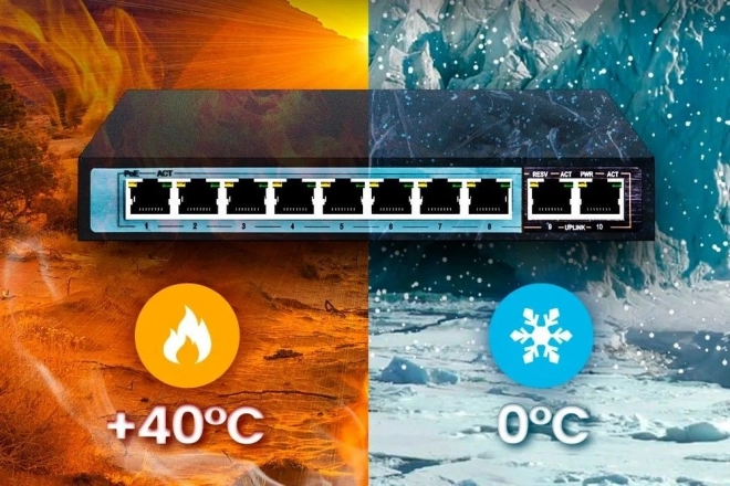 Inteligentný PoE prepínač Extralink Ceres
