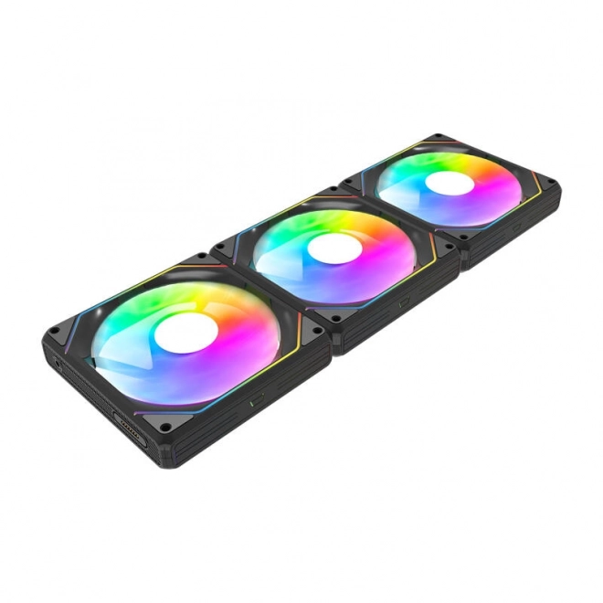 Počítačové ventilátory Darkflash Gauss G24 sada 3 ventilátorov v čiernej farbe