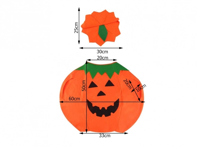 Kostým tekvice na Halloween