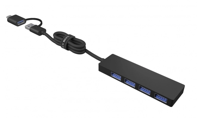 4-portový hub USB 3.2 Gen 1 Typ-C a Typ-A
