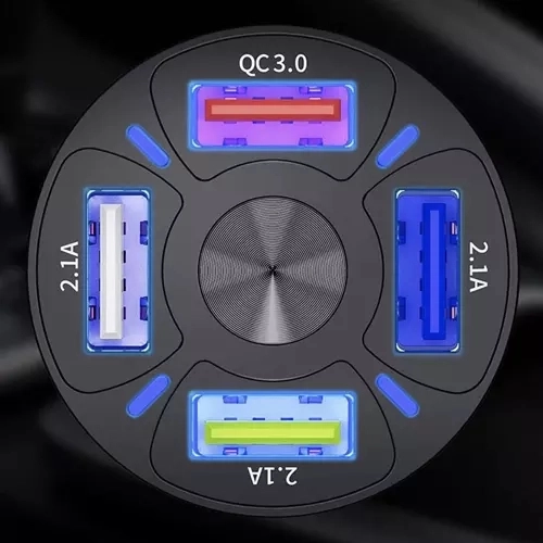 4x USB nabíjačka do auta + kábel Xtrobb 19907