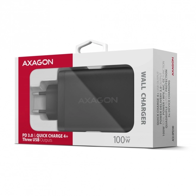 Cestovná nabíjačka ACU-DPQ100 GaN 100W s 3 portami