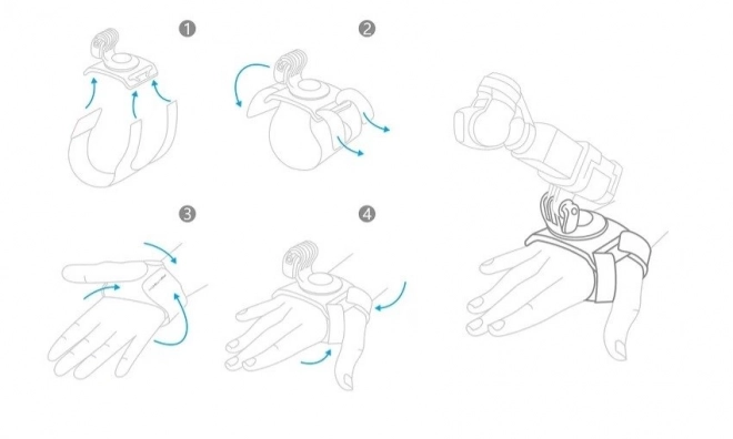 Upevnenie na zápästie PGYTECH pre DJI Osmo Pocket a športové kamery