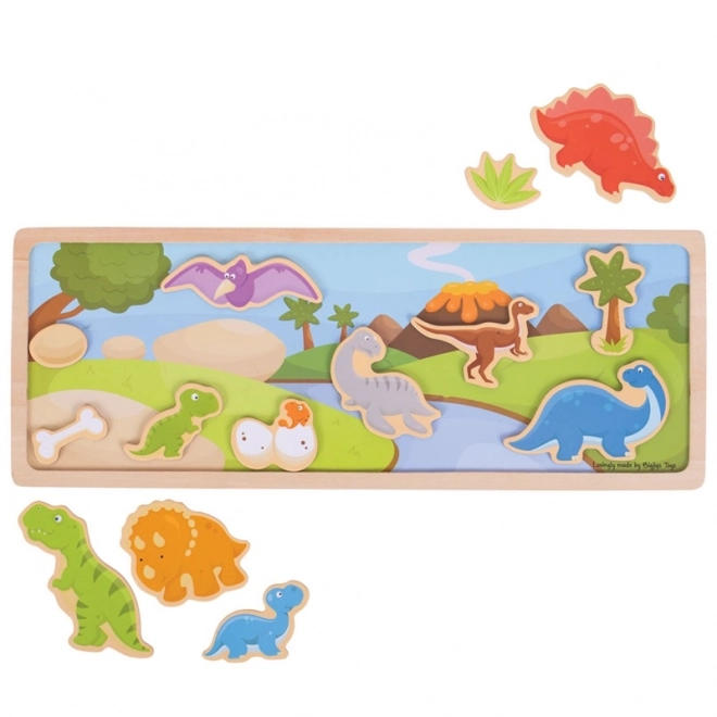 Magnetické puzzle Dinosaury