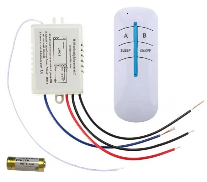 Bezdrôtový svetelný spínač s diaľkovým ovládačom