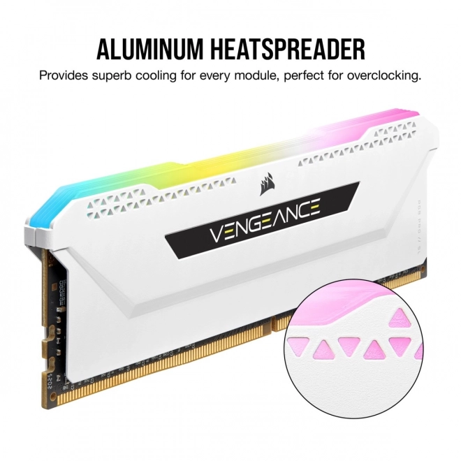 Pamäť Corsair Vengeance RGB PRO SL 16GB 3200MHz biela