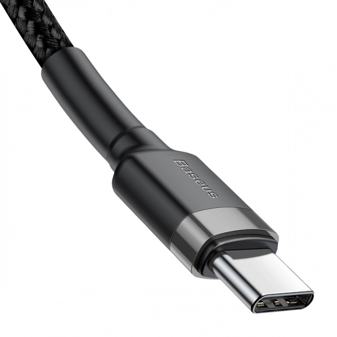 Kábel Baseus Cafule USB-C bleskové nabíjanie 2m šedo-čierny