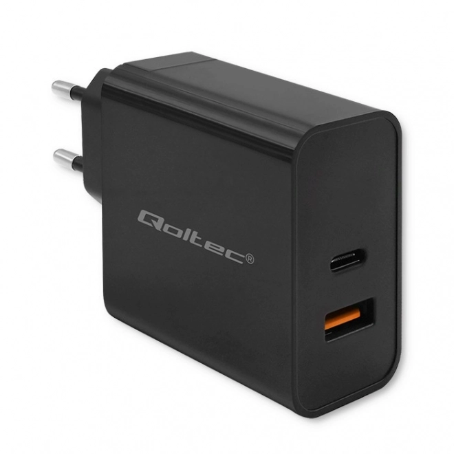 Rýchlonabíjačka Qoltec Super Quick s USB-C a USB