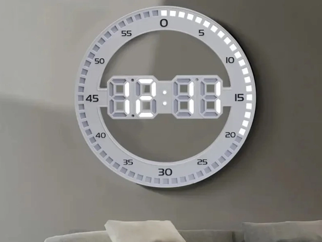 LED digitálny budík s teplomerom a alarmom