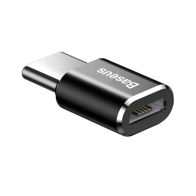 Adaptér Micro USB na USB typu C čierny