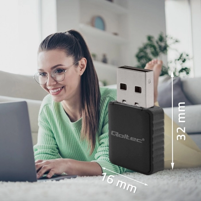 Bezdrôtový adaptér Ultra rýchly DUAL mini WiFi 2 x 2dBi