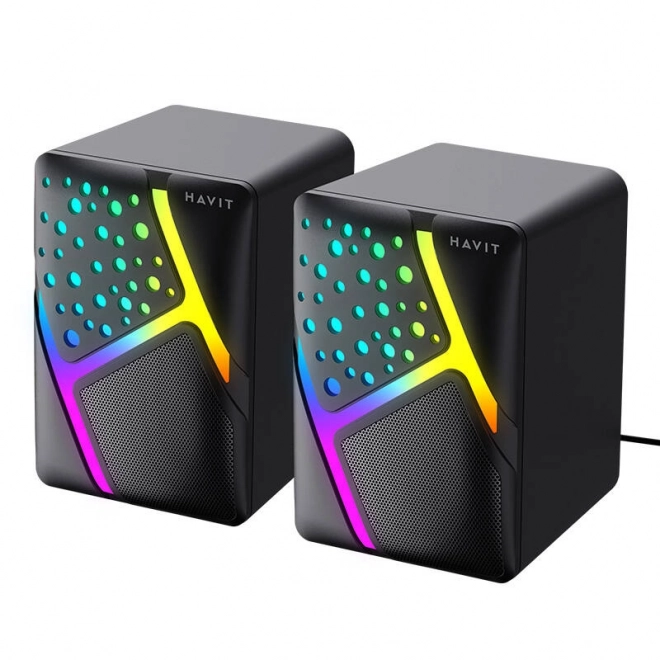 Herné reproduktory USB 2.0 Havit s RGB podsvietením