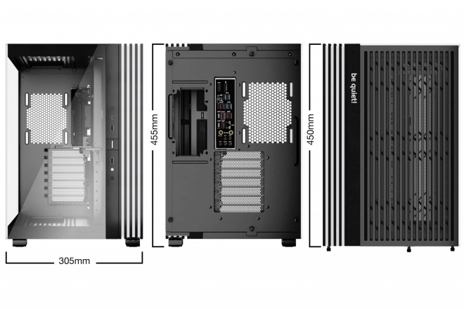 Čierna počítačová skriňa Light Base 600 DX