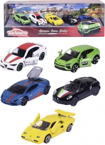 Darčeková sada DREAM CARS ITALY – 5 kovových autíčok