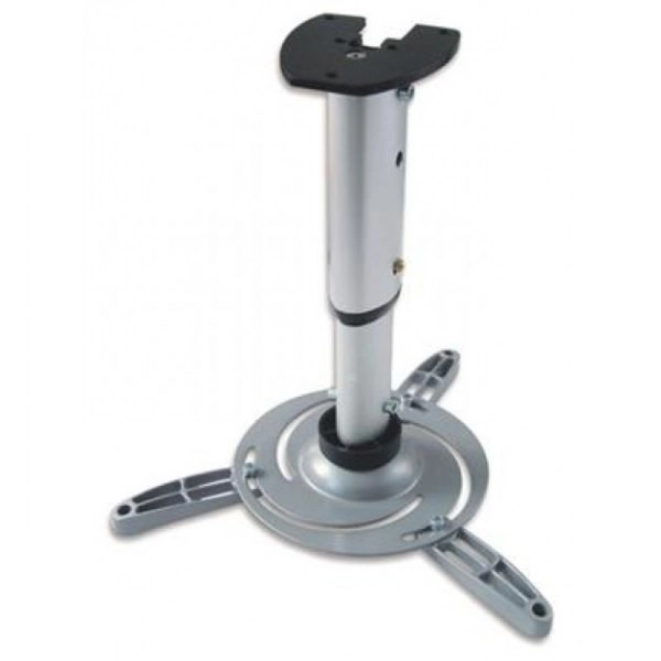 Stropné rameno na projektor nastaviteľné 60-102 cm, strieborné