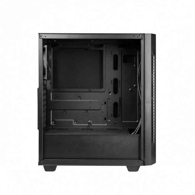 Elegantná Mid Tower počítačová skrinka čierna