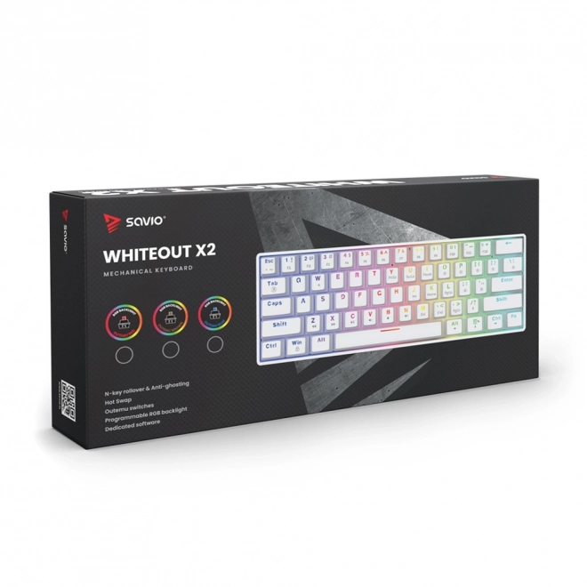 Mechanická klávesnica Whiteout X2