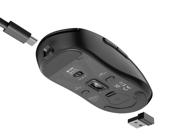 Bezdrôtová myš Fury Tanto T4 RGB 12000DPI čierna