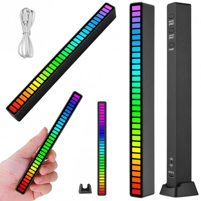 Farebné neónové RGB LED svetlo s USB