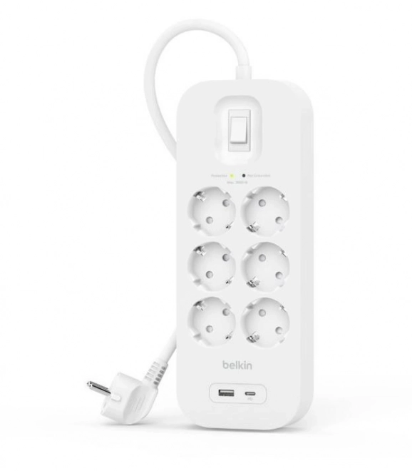 Belkin prepäťová ochrana s USB-C a USB-A